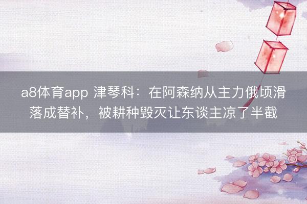 a8体育app 津琴科：在阿森纳从主力俄顷滑落成替补，被耕种毁灭让东谈主凉了半截