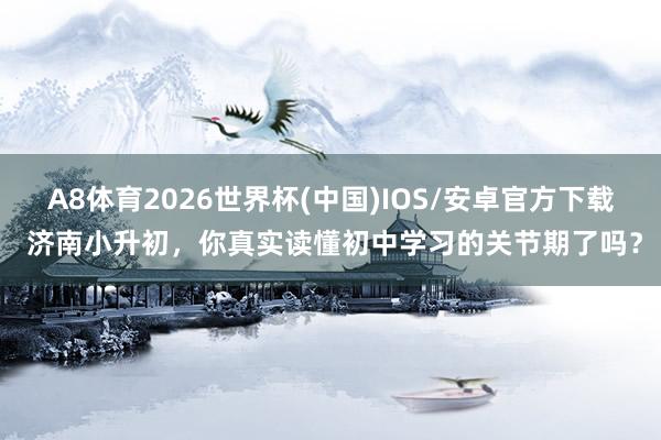 A8体育2026世界杯(中国)IOS/安卓官方下载 济南小升初，你真实读懂初中学习的关节期了吗？
