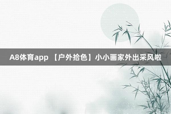 A8体育app 【户外拾色】小小画家外出采风啦