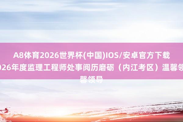 A8体育2026世界杯(中国)IOS/安卓官方下载 2026年度监理工程师处事阅历磨砺（内江考区）温馨领导
