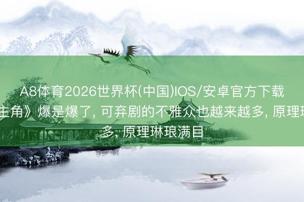A8体育2026世界杯(中国)IOS/安卓官方下载 央 1《主角》爆是爆了， 可弃剧的不雅众也越来越多， 原理琳琅满目