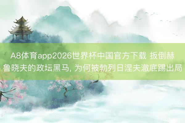 A8体育app2026世界杯中国官方下载 扳倒赫鲁晓夫的政坛黑马， 为何被勃列日涅夫澈底踢出局