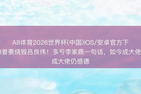 A8体育2026世界杯(中国)IOS/安卓官方下载 TVB曾要烧毁吕良伟！多亏李家鼎一句话，如今成大佬仍感德